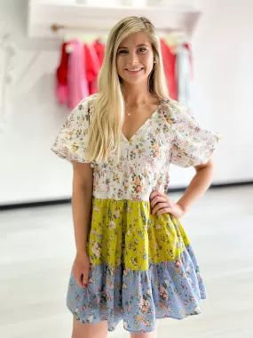 Floral Fantasy Mini Dress