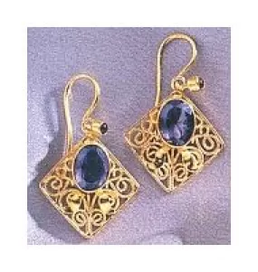 Gilbert and Sullivan Iolite Earrings