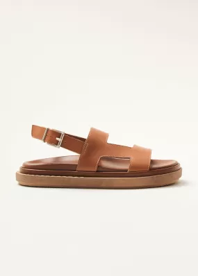 Lorelei Tan Leather Sandals