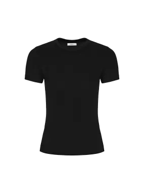 Women's 365 Cotton-Stretch T-shirt—black